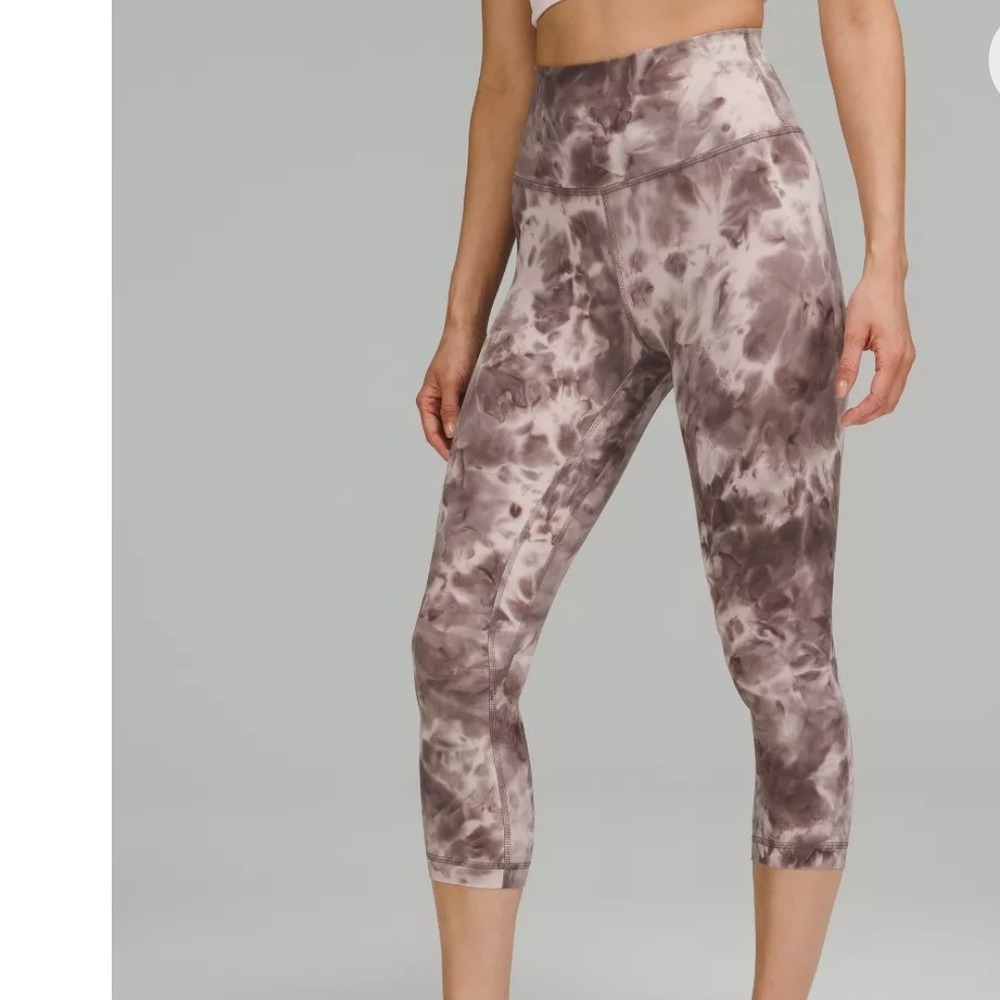 Lululemon Align Crop 23" Size 8 Diamond Dye Mink Berry Lunar Rock Shadow - Picture 4 of 10